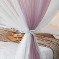 thumbnail image 3 of Mosquito net bed, luxurious bed canopy made of mesh & fabric, with ruffle decoration, double-layer canopy for bedroom decoration,, 3 of 8