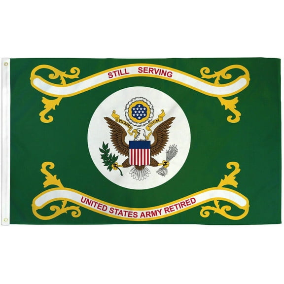 US Army Retired Flag 3x5ft US Army Flag Military Retired Army Flag Nylon 200D