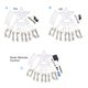 thumbnail image 5 of Kearding Star Yard IP65 impermeable cascada decoración LED lámpara DIY interior hogar noche iluminación para decoración de Kits de decoración para fiestas Vistoso Enchufe de EE. UU., 5 of 6