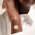 thumbnail image 2 of Ross-Simons 0.10 ct. t.w. Diamond Celestial Paper Clip Link Bracelet in 18kt Gold Over Sterling, Women's, Adult, 2 of 7