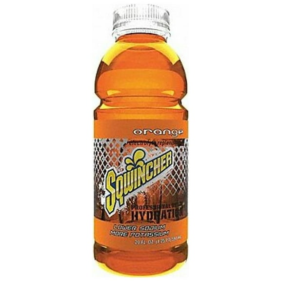 Sqwincher Sports Drink, Bottle,Orange,PK24 159030534