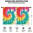 thumbnail image 2 of Blackout Kids Curtains,Colorful Rainbow Tie Dye Spiral Pattern Childrens Insulated Curtains Set Of 2,Bedroom Essentials,Toddler Room Decor 42"x54", 2 of 5