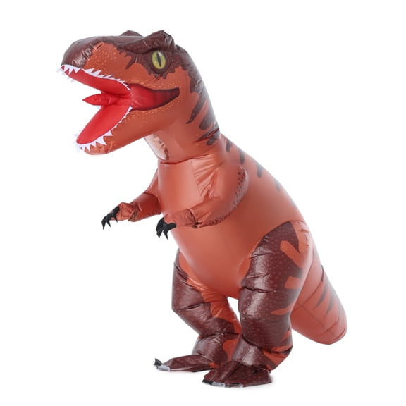 Seasons Adults T-Rex Inflatable Costume Fancy Dinosaur Dress Halloween Costume, One Size Fits Most