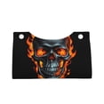 thumbnail image 2 of Cauagu Flame Metal Skull for Large Tissue Box Cover Rectangular–Plus Size Rectangle Tissue Box Holder Long Tissue Holder for Bathroom/Car/Office Decor 7.9X4.9X4.9'', 2 of 7