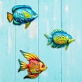 thumbnail image 3 of J-Fly Coastal Ocean Sea Metal Fish Wall Art, 3 Count, 3 of 5