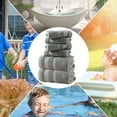 thumbnail image 4 of TOPCHANCES 6-Piece Towel Set, Ultra Absorbent Cotton Bath Towels Set (Gray), 4 of 8