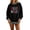 Black #20, variant on Christmas Women's Oversized Sweatshirts Mock Neck Polka Dot Long Sleeve Pullover Funny Graphic Y2k Trendy Shirts Drop Shoulder Loose Fit Tops L