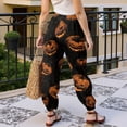 thumbnail image 5 of Women's Comfy Pajama Pants Funny Print Pajama Pants Comfy Stretch Drawstring Pajamas Cozy Pjs Bottoms Lounge Pants, 5 of 6