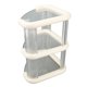 thumbnail image 1 of Estante de Mostrador de Esquina, 3 Niveles Soporte de Estante de Esquina de Escritorio de Plástico Transparente Organizador de la Encimera del Cuarto de Baña del Ahorro de, 1 of 7