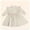 Beige-2, variant on FamilyThread Girl's Solid Color Long Sleeve Summer Comfortable Crewneck Waist Casual Linen A Line Dress For 1-6Y