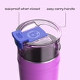thumbnail image 5 of Bubba Water Bottle, 32 Oz, Stainless Steel, Vacuum Insulated Leakproof, DualSip 2-Way Lid, Moodbooster, 5 of 10