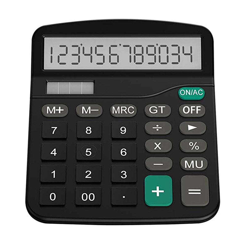 Solar Computer Business Finance Office Calculator 12Digit Desktop Calculator Walmart Canada