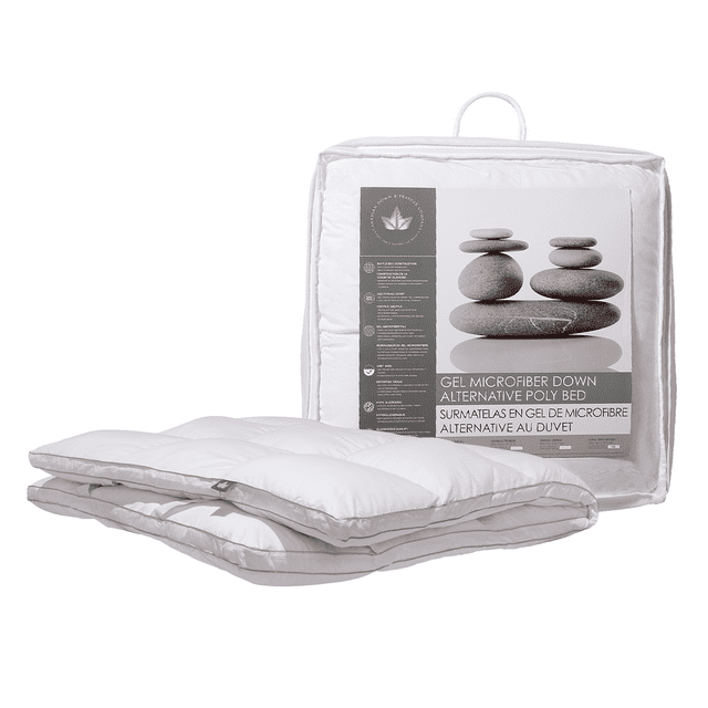 Canadian Down & Feather Company Lit Très Grand en Gel Microfibre Poly Blanc
