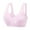 Pink, variant on Fesfesfes Bras for Women Front Closure Bras Wire Free Side Lifted Underwear Bras Elegant Lace Embossing Bras Gather Push Up Unwired Everyday Bras