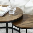 thumbnail image 3 of Sturdy MDF+Metal Construction / Living Room, Bedroom & Balcony Use / Space - Saving Nesting Table Set, 3 of 3