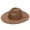 Coffee, variant on Adult Wide Brim Suede Fedora Hats Unisex Classic Felt Panama Hat Solid Color Retro Fedora Large Western Rancher Hat Jazz Cap