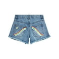 thumbnail image 2 of Jessica Simpson Girls' Light Wash Embroidered Denim Short, Sizes 7-16, 2 of 6