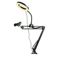 thumbnail image 2 of Dimmable Ring Light Desktop Fill Light Holder Tripod Arm Camera Mount For Live Streaming, 2 of 7