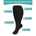 thumbnail image 2 of 4 Pairs Medical Sport Plus Size Compression Socks - 20-30mmhg Graduated Knee-High Support for Men & Women, Ideal for Soccer, Running, and Nurses, 2 of 7
