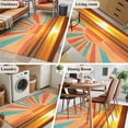 thumbnail image 6 of Orange Sunset Area Rug 4x6 Washable Rug Non Slip Abstract See Beach Landscape Vintage Large Area Rug Indoor Floor Carpet for Entryway Bedroom Kitchen Living Room Home Office Dining Room Nursery, 6 of 7