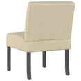 thumbnail image 3 of vidaXL Slipper Chair Cream Fabric, 3 of 5