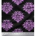 thumbnail image 1 of Soimoi Viscose Chiffon Fabric Seamless Baroque Damask Print Fabric by the Yard 42 Inch Wide, 1 of 3