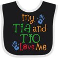 thumbnail image 3 of Inktastic Tia and Tio Love Me Boys or Girls Baby Bib, 3 of 4