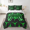 thumbnail image 2 of Castle Fairy Teens Green Gamepads Twin Bedding Sets,Video Game Bedding Comforter Set, 2 of 8