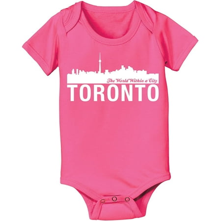 

City Skyline TORONTO - Baby One Piece - RASPBERRY - 6 Months