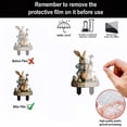 thumbnail image 4 of Garden Decorations Easter Bunny Ornament Outdoor Yard Decor, Courtyard Decoration 2D Garden Stakes, Decorative Garden Stakes Outside Decor(1PC), 4 of 5