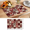 thumbnail image 6 of Valentine's Day Placemats Set of 4, Love Heart Dwarf Truck Rose Red Plaid Retro Non-Slip Place Mats Washable Table Mats for Kitchen Dining Table Decorations Indoor/Outdoor, 6 of 9