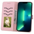 thumbnail image 3 of for Samsung Galaxy Note 20 Wallet Case with Wrist Strap for Women Girls, Shockproof Magnetic Flip Cover with Kickstand Card Slots Cover for Samsung Galaxy Note 20 6.7 Inch,Pink, 3 of 7