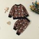 thumbnail image 5 of Odeerbi 0-2 Años Niño Niña Conjunto de Estampado de Vaca Sudadera de Cuello Redondo Sudadera de Dos Piezas Conjunto de Manga Larga Y Cuello Redondo Top Pantalón, 5 of 9