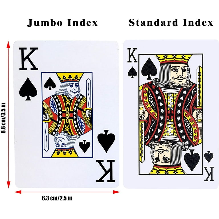 Jeu de 54 Cartes Poker 100% PVC 4 index Jumbo Lotus dos bleu
