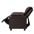 thumbnail image 6 of Costway PU Leather Kids Recliner with Armrest & Headrest Lounge Coffee, 6 of 8