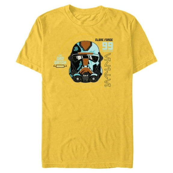 Star Wars The Bad Batch Season 2 Hunter Helmet Elite - Short Sleeve Blended T-Shirt for Adults - Customized-Yellow