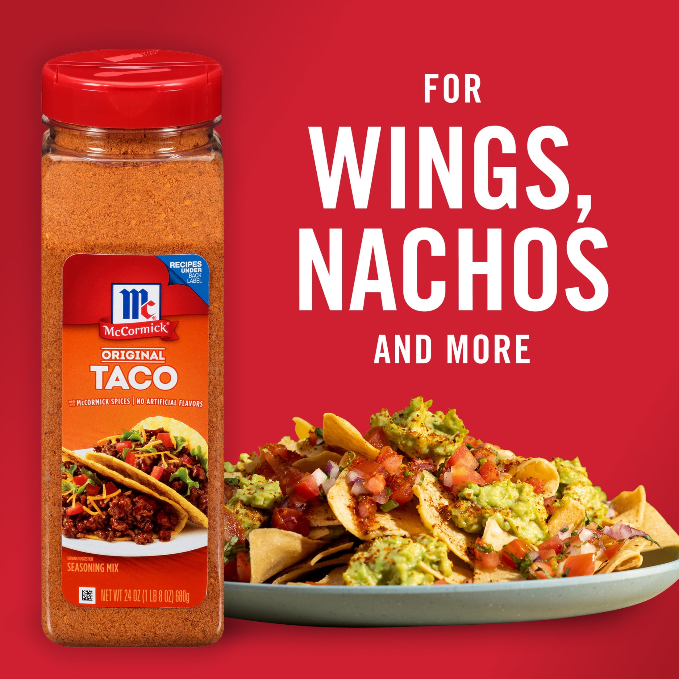 (6 pack) McCormick Culinary Kosher Taco Seasoning, 24.0 oz Bottle