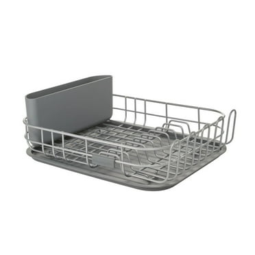 KitchenAid Low Profile Metal Stacking Dish Drying Rack, Charcoal Gray