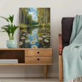 thumbnail image 5 of Qisvanset Framed Canvas Wall Art 12x16 Inch Wild Daisy Meadow Pond Elegant Nature Wall Art, 5 of 5