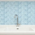 thumbnail image 7 of 6pcs Peel And Stick Wallpaper Backsplash Imitation Wall Tile Stickers Household Pvc Tile Stickers Adhesive Living Room Dining Room Decorative Wall Stickers Wall Panels, Light Blue, 7 of 7