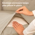 thumbnail image 7 of CGK Linens Extra Soft Pillowcases Set of 4 - Queen / Standard Size Hotel Luxury Breathable & Cozy 4-Piece Pillow Covers, Heathered Beige, 7 of 7