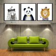 thumbnail image 3 of Decoración Del Arte De Pared Del Animal Lindo De 3 Pinturas De Para El Dormitorio UN Baoblaze Pintura de la lona linda, 3 of 8