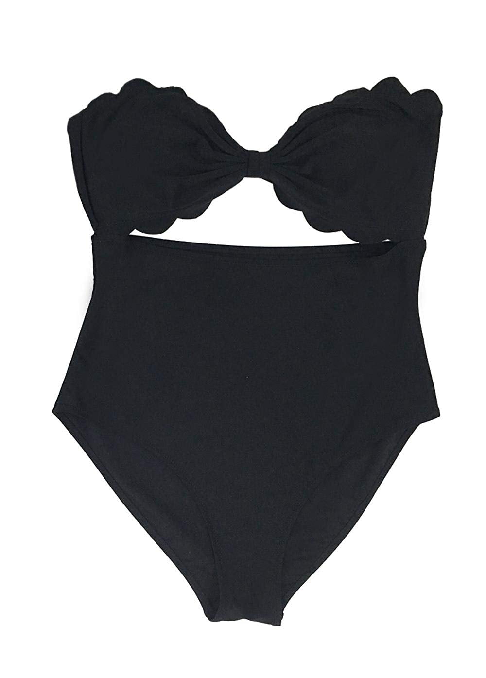 cupshe scalloped one piece