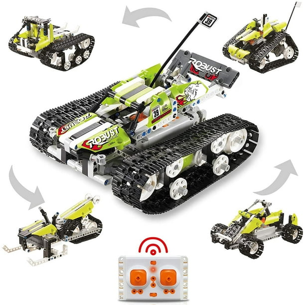 Labymos RC Car Building Kit RC Tracked Car 3 in 1 Building Kit, STEM