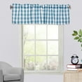 thumbnail image 4 of Lilixerw Solid Color Window Valance Curtains,Household Small Window Curtains for Kitchen/Bathroom Livingroom,1 Panel,Blue,White, 4 of 6