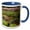 Blue/White, variant on 3drose, Garden, Sequim, Washington, Usa - Us48 Jme0568 - John and Lisa Merrill, 11oz Two-tone Red Mug