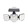 thumbnail image 3 of Wovilon Solar Powered Deck Lights Outdoor Garden Wall Lamp Waterproof 2 Led Up And Down Glowing Security Wall Lamps For Step Walkway Patio Garden Pathway, 3 of 5