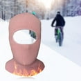 thumbnail image 4 of Máscara facial de 1 agujero Riding Winter Beanie Casco de motocross Rosa, 4 of 8