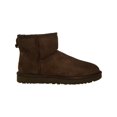 thumbnail image 2 of Ugg Women's Classic Mini II Leather Chocolate Ankle-High Suede Boot - 9M, 2 of 3