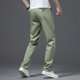 thumbnail image 4 of Pantalones de hombre de longitud completa con cremallera, rectos, de seda de hielo, lavado de negocios, pantalones largos casuales avanzados, pantalones de poliéster para hombre, 4 of 4